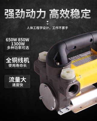 夏瑯夏朗電動抽油泵220V/12V/24V伏柴油自吸泵機(jī)油加油小型抽油機(jī)